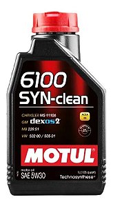 Motul 6100 SYN-CLEAN 5W30 Audi A3 2.0 TFSI