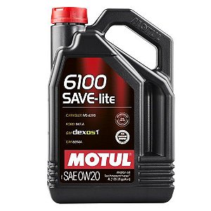 Motul 6100 0w20 Save-lite 100% Sintético Galão Com 4 Litros