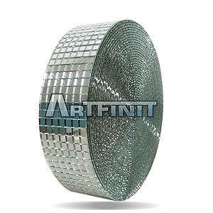 Tira de Espelho (6x6mm) - Material de Vidro 2 mm - Ideal para Artesanato - Mosaico - Decoração Geral.
