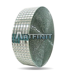 Tira de Espelho (7x7mm) - Material de Vidro 2 mm - Ideal para Artesanato - Mosaico - Decoração Geral.