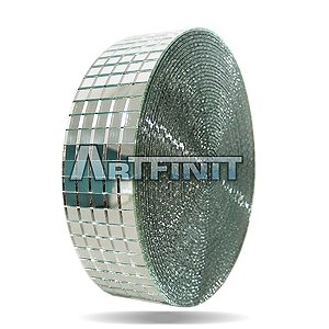 Manta de Espelho (8x8mm) - Material de Vidro 2 mm - Ideal para Artesanato - Mosaico - Decoração Geral.