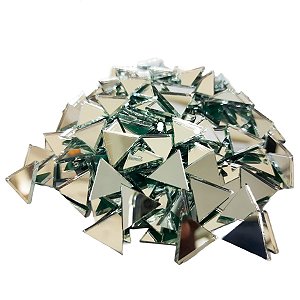 Pastilha de  Espelho Triangulo  1x1,2cm - Vidro - Artesanatos - 100 Peças Soltas - Não Adesivo - Veja a Descrição