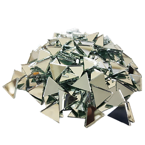 Espelho Triangulo de Vidro no tamanho 20x23mm - 100 Peças Soltas - Artesanatos - Mandalas - Mosaicos - Veja a Descrição antes de Comprar.