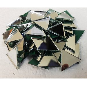 Espelho Triangulo de Vidro no tamanho 20x23mm - 100 Peças Soltas - Artesanatos - Mandalas - Mosaicos - Veja a Descrição antes de Comprar.