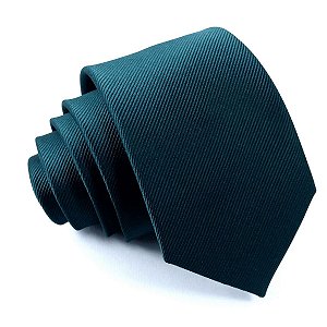 Gravata Slim Verde Musgo Luxo