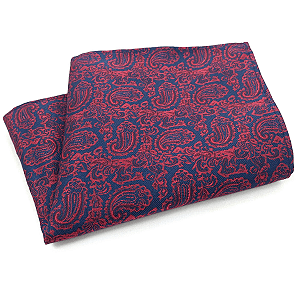 Lenço de Bolso Masculino Social Vermelho Bordô