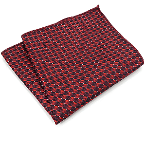 Lenço de Bolso Masculino Vermelho