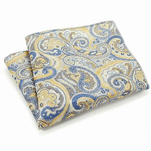 Lenço de Bolso Masculino Social Terno Amarelo