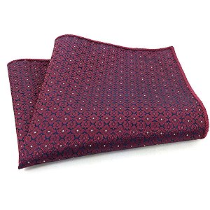 Lenço de Bolso Masculino Social Terno Marsala
