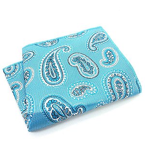 Lenço de Bolso Masculino Social Terno Azul