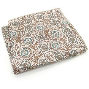 Lenço de Bolso Masculino Social Terno Bege Marrom