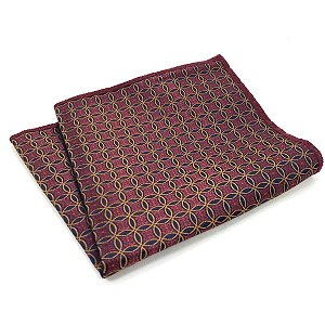 Lenço de Bolso Masculino Social Marsala