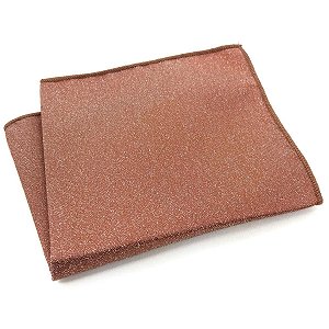 Lenço de Bolso Masculino Social Terracota