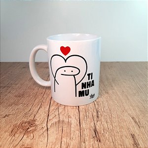 Caneca Eu te Amo do Tamanho da dificuldade que é Você Meme Flork