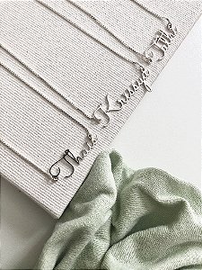 Colar Personalizado Delicado Nome - Prata925
