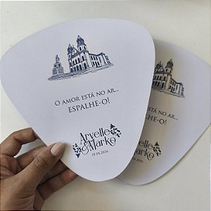 Ventarola Leque Personalizado Igreja