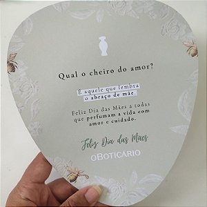 Ventarola Leque Personalizado Corporativo O Boticário