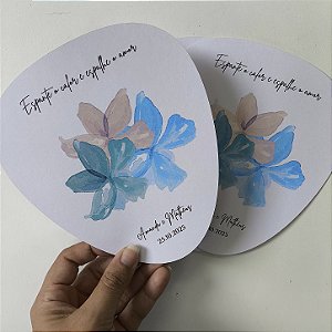 Ventarola Leque Personalizado Casamento