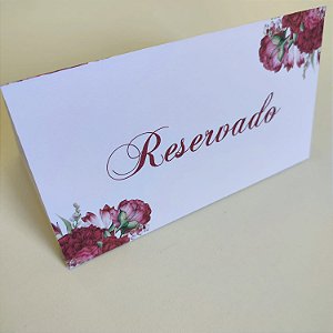 Reservado de Mesa para Casamento Marsala