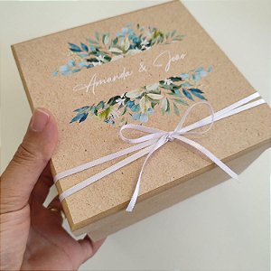 Caixa Convite mdf Grande Padrinhos Verde