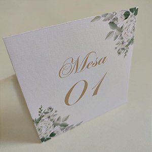 Numeração De Mesa / Marcadores De Mesa Folhagem