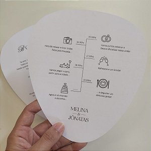 Ventarolas / Leque Personalizado Frente e Verso com Música