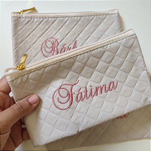Nécessaire Carteira Personalizada Rosê