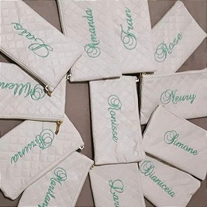 Nécessaire Carteira Personalizada Verde Menta