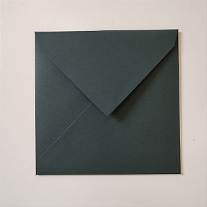 Envelope Quadrado Verde Escuro Santiago