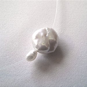 Gargantilha Ponto Pérolas/Prata