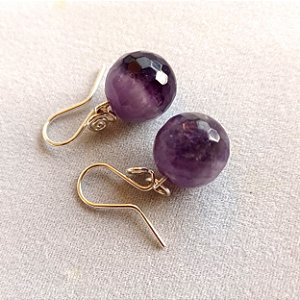 Brinco Intuição - Prata 950 com Ametista