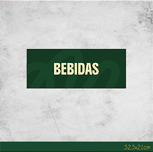 Adesivo para Geladeira Bebidas 52,5x21cm
