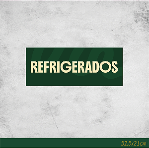 Adesivo para Geladeira Refrigerados 52,5x21cm