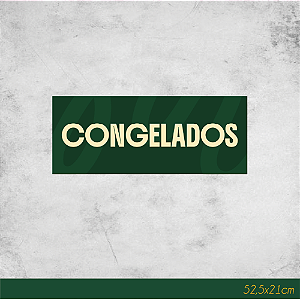 Adesivo para Freezer Congelados 52,5x21cm