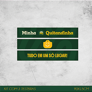 Kit de Testeiras para 3 Gôndolas 90x15cm - Empório