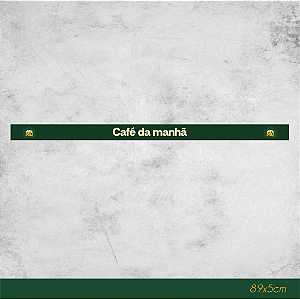 Faixa de Gôndola Café da Manhã 89x5cm - Conveniência