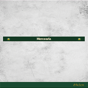 Faixa de Gôndola Mercearia 89x5cm - Conveniência