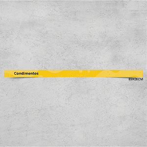 Faixa de Gôndola Condimentos 89x5cm
