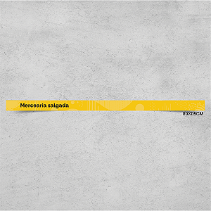 Faixa de Gôndola Mercearia Salgada 89x5cm
