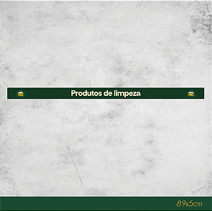 Faixa de Gôndola Produtos de Limpeza 89x5cm - Conveniência