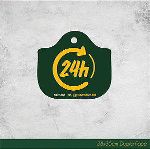 Placa em PS Fachada Dupla Face 38x35cm
