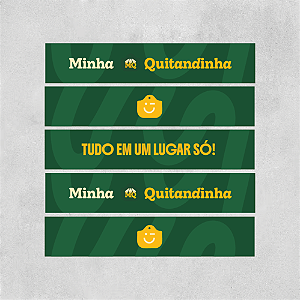 Kit de Testeiras para 5 Gôndolas 89x20cm - Conveniência