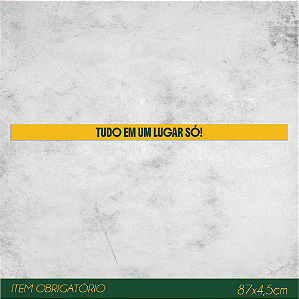 Faixa de Gôndola Tudo em um lugar Só 87x4,5cm - Empório