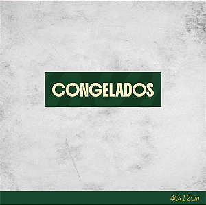 Adesivo para Freezer Congelados 40x12cm