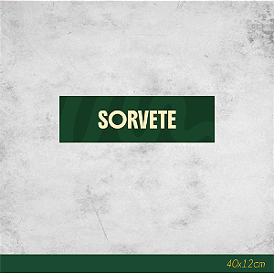 Adesivo para Freezer Sorvete 40x12cm