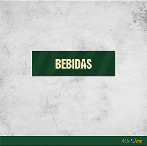Adesivo para Geladeira Bebidas 40x12cm