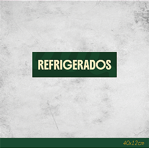 Adesivo para Geladeira Refrigerados 40x12cm