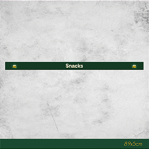 Faixa de Gôndola Snacks 87x4,5cm - Empório