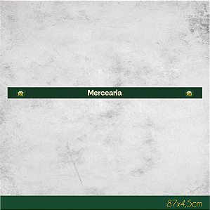 Faixa de Gôndola Mercearia 87x4,5cm - Empório