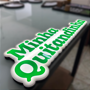 Luminoso Minha Quitandinha 60x21cm Uso Externo Sala / Container